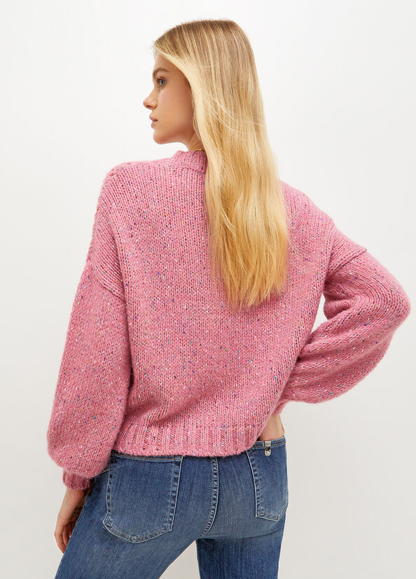 Liu Jo Alpaca Blend Pullover Damen Rosa | DYK-809152