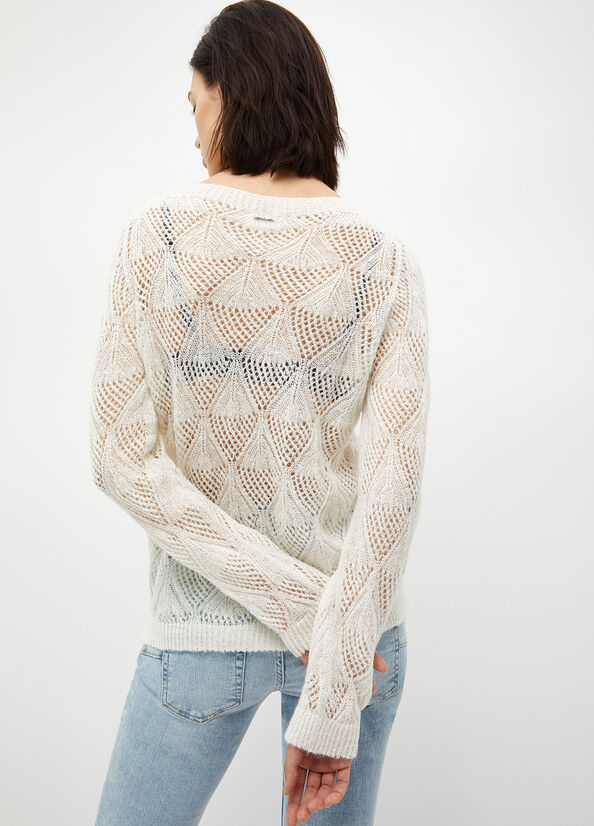 Liu Jo Alpaca Blend Pullover Damen Weiß | TLA-652018