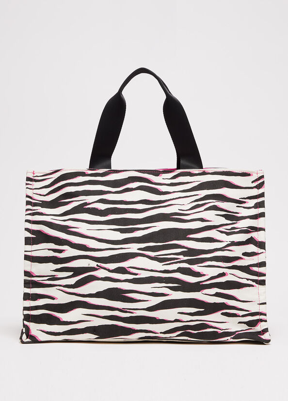 Liu Jo Animal Print Canvas Shopper Damen Mehrfarbig | ONX-973416