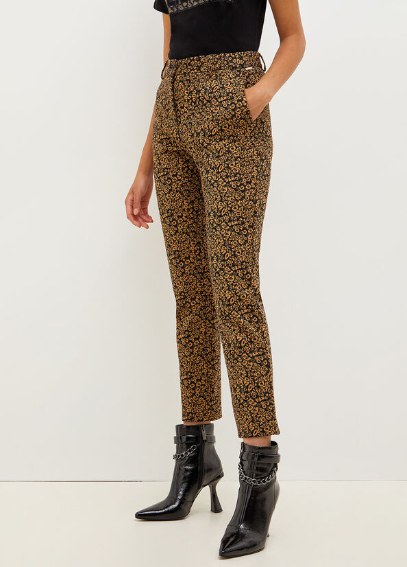 Liu Jo Animal Print Chinos Hose Damen Metal | EIJ-942385