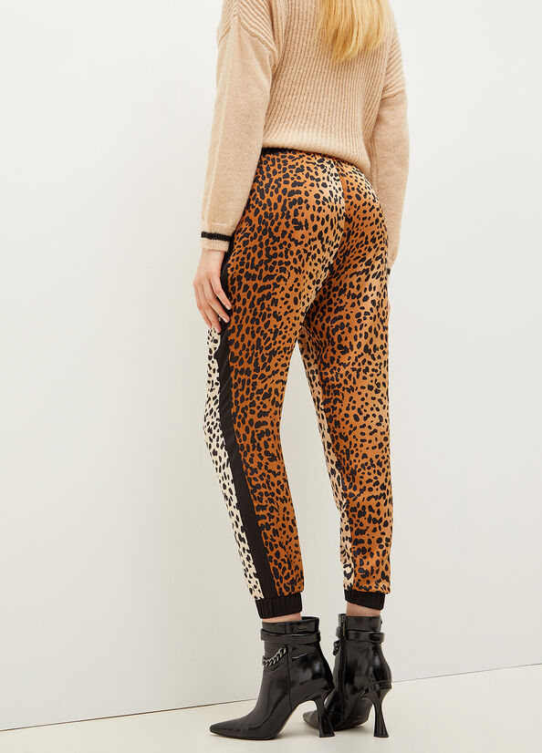 Liu Jo Animal-Print Jogging Hose Damen Braun | HVB-287496