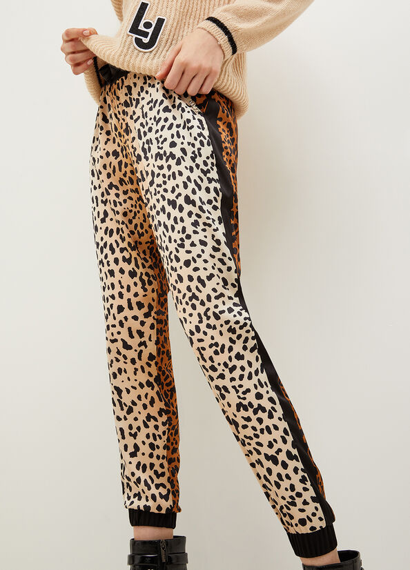 Liu Jo Animal-Print Jogging Hose Damen Braun | HVB-287496