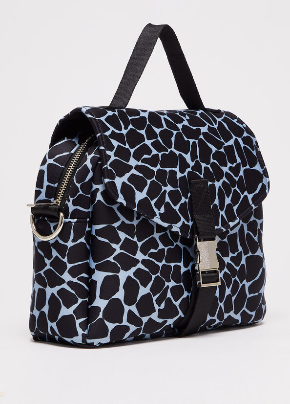 Liu Jo Animal Print Trunk Handtasche Damen Blau | PCJ-147532