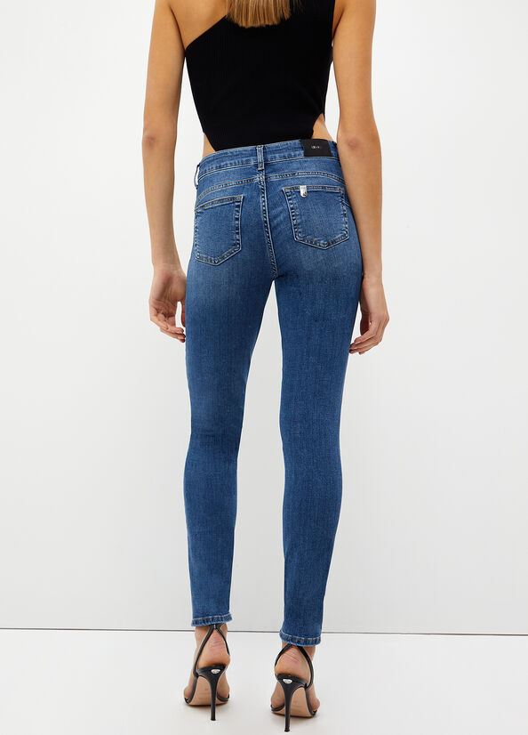 Liu Jo Bottom Up Röhrenjeans Damen Dunkelblau | YJD-739608