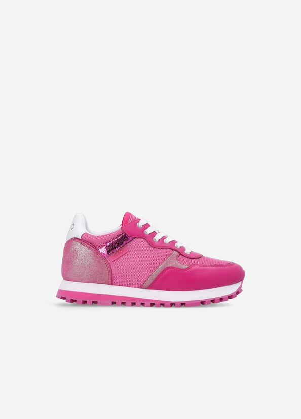 Liu Jo Brighty Mesh Sneakers Damen Fuchsie | KQT-821409