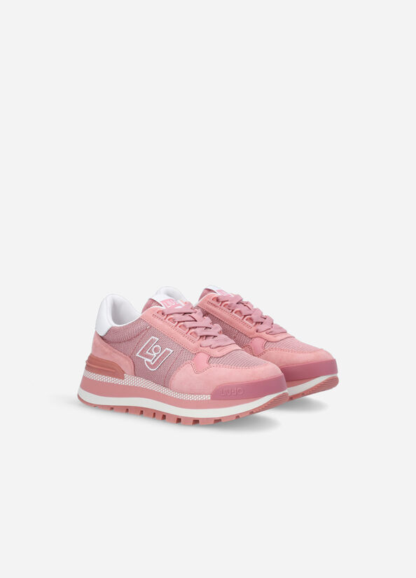 Liu Jo Brighty Mesh Sneakers Damen Rosa | YIP-852109