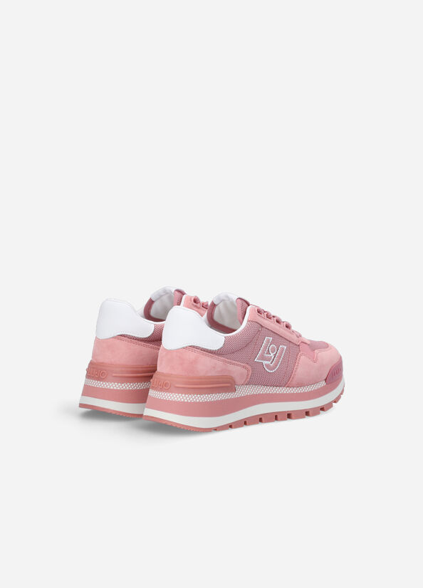 Liu Jo Brighty Mesh Sneakers Damen Rosa | YIP-852109