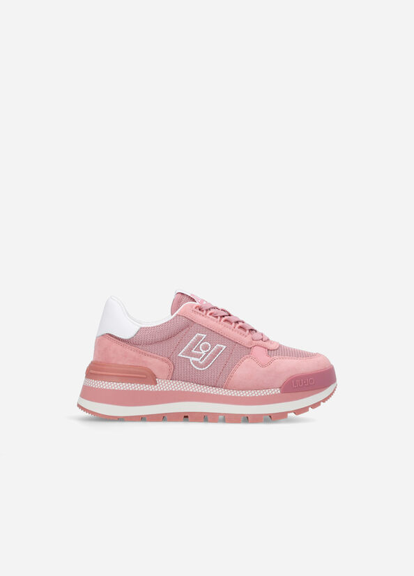 Liu Jo Brighty Mesh Sneakers Damen Rosa | YIP-852109