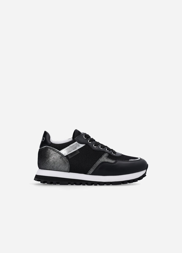 Liu Jo Brighty Mesh Sneakers Damen Schwarz | BYJ-390178