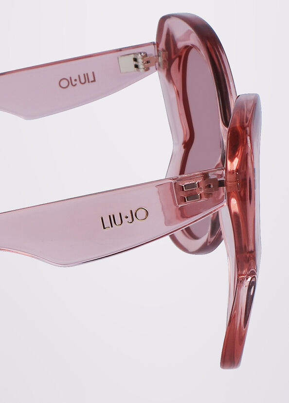 Liu Jo Butterfly Sonnenbrille Damen Rosa | JQT-895731