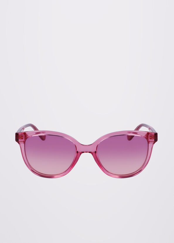 Liu Jo Butterfly Sonnenbrille Damen Rosa | YHZ-165947