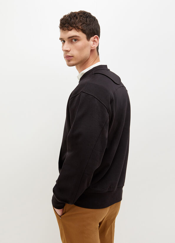 Liu Jo Crew Neck Pullover Herren Schwarz | VRQ-431208