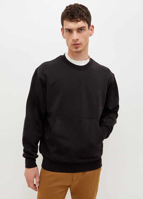 Liu Jo Crew Neck Pullover Herren Schwarz | VRQ-431208