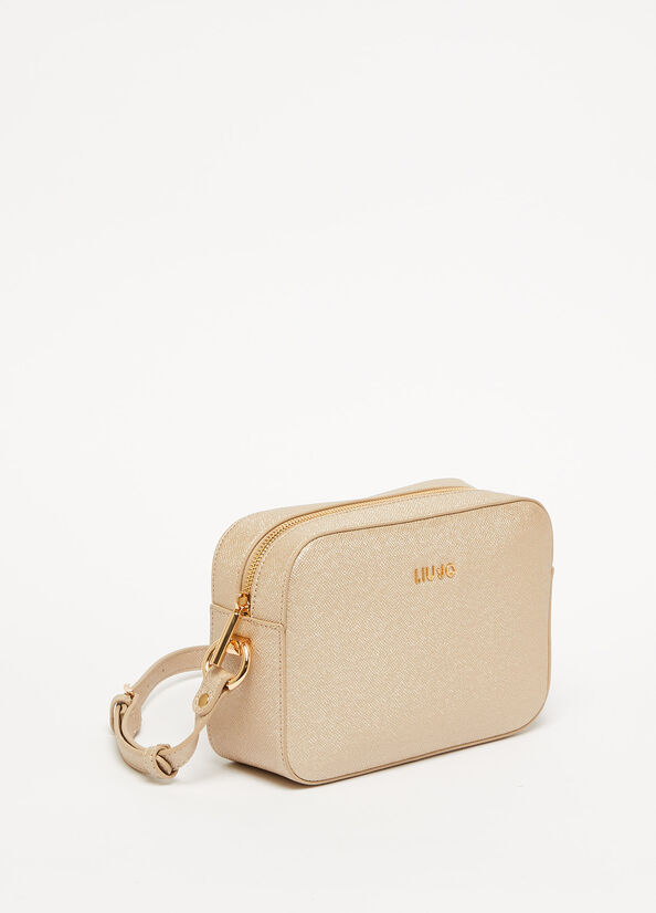 Liu Jo Crossbody With Logo Handtasche Damen Hellgold | WJR-475912