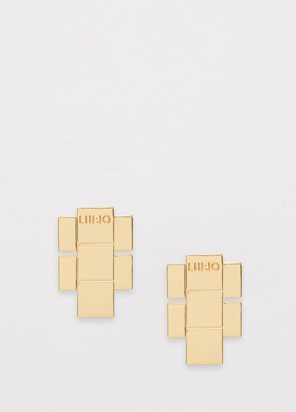 Liu Jo Earrings With Logo Schmuck Damen Gold | MYI-965873