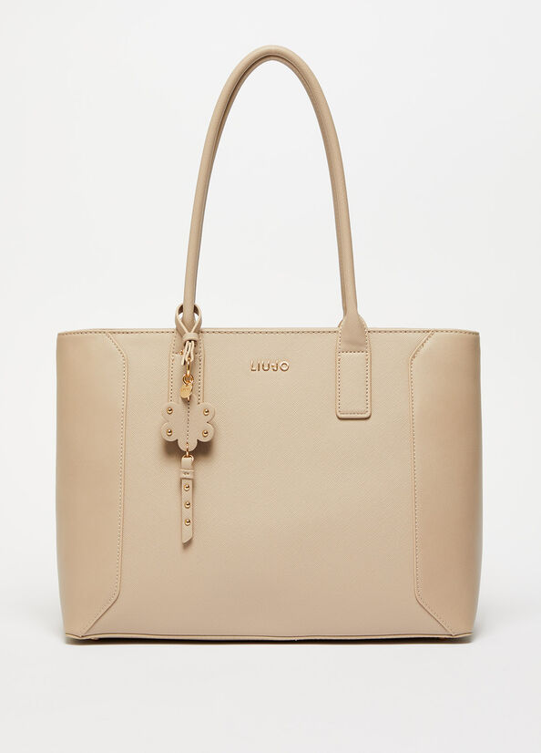 Liu Jo Eco-FriendlyWith Charm Shopper Damen Grau | VML-219786