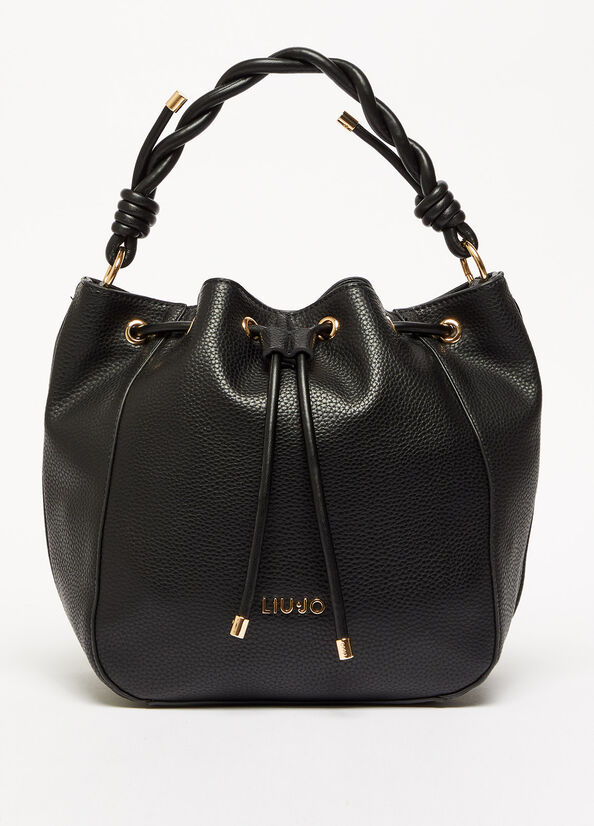 Liu Jo Eco-Friendly Bucket Tasche Damen Schwarz | EJA-735492