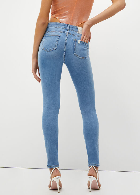 Liu Jo Eco-Friendly Röhrenjeans Damen Blau | UVI-658792