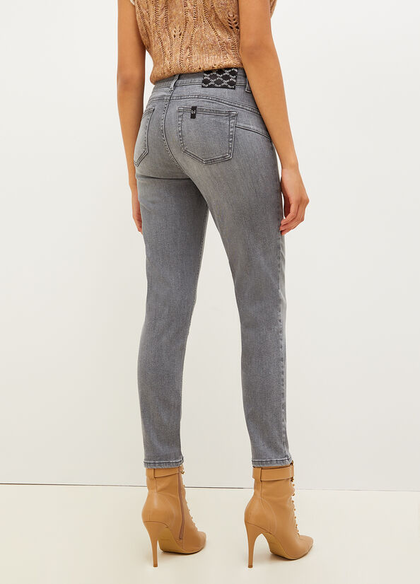 Liu Jo Eco-Friendly Röhrenjeans Damen Grau | FTC-051729