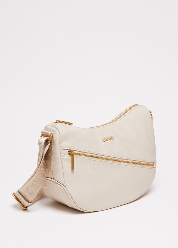 Liu Jo Eco-Friendly Schultertaschen Damen Beige | LCM-673459