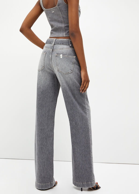 Liu Jo Eco-Friendly Straight Jeans Damen Grau | SWR-938647