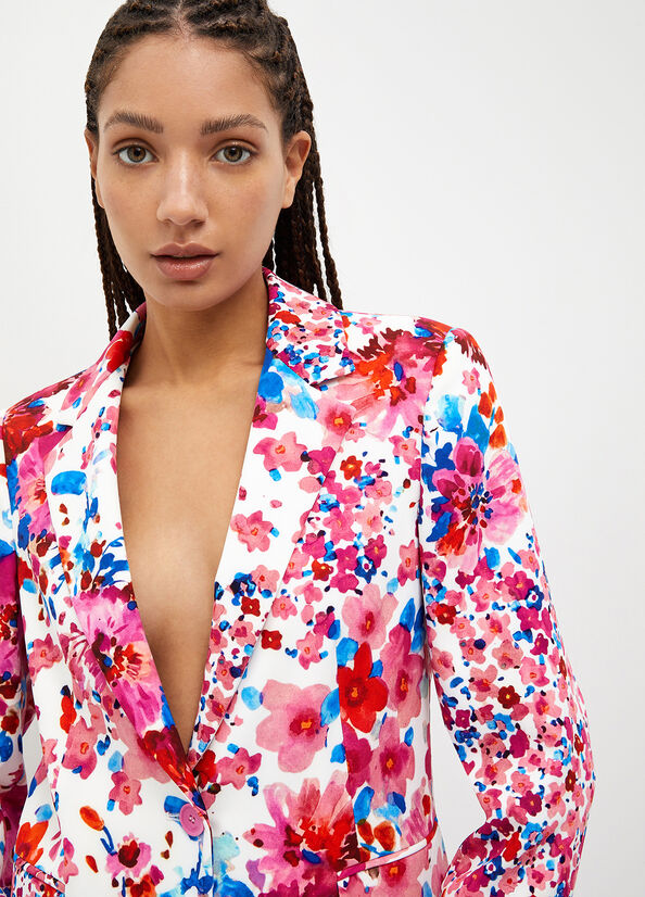 Liu Jo Floral Blazer Jacke Damen Mehrfarbig | RPU-583697