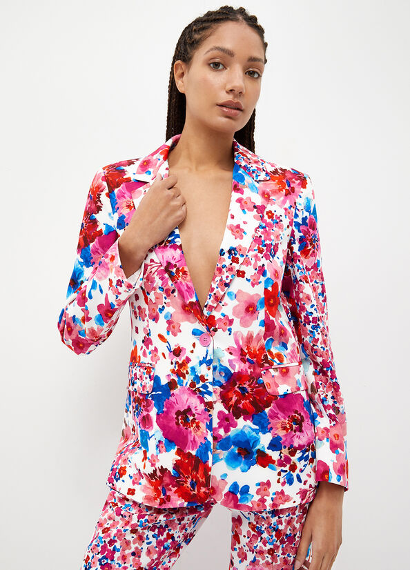 Liu Jo Floral Blazer Jacke Damen Mehrfarbig | RPU-583697