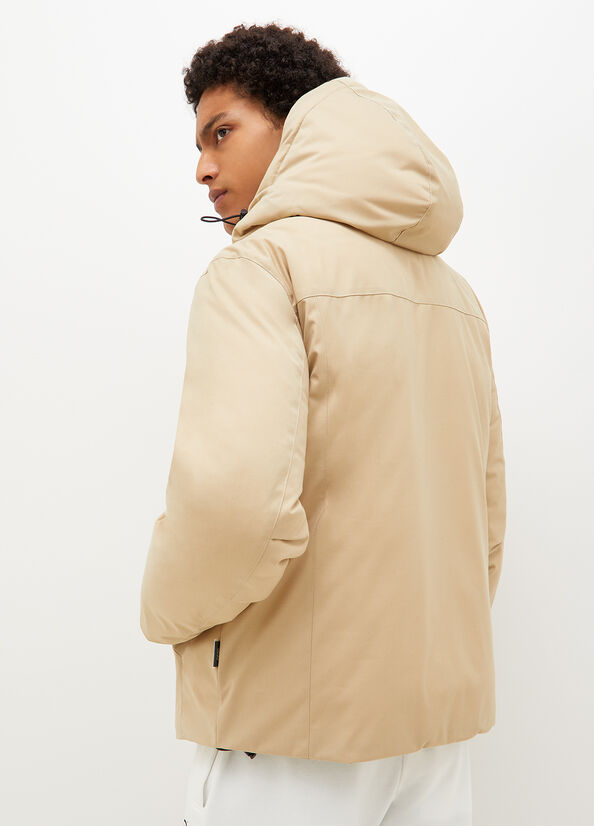 Liu Jo Gepolstert With Hood Jacke Herren Beige | OWU-483702