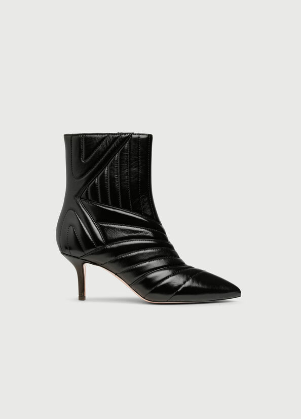 Liu Jo Gesteppt With Heel Stiefeletten Damen Schwarz | NYG-368751