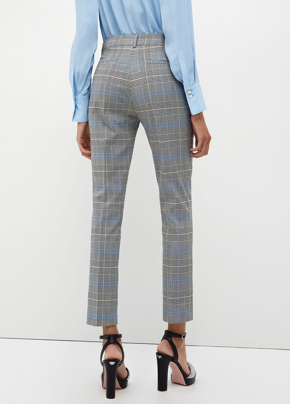 Liu Jo Glen Plaid Hose Damen Grau | AVQ-218605