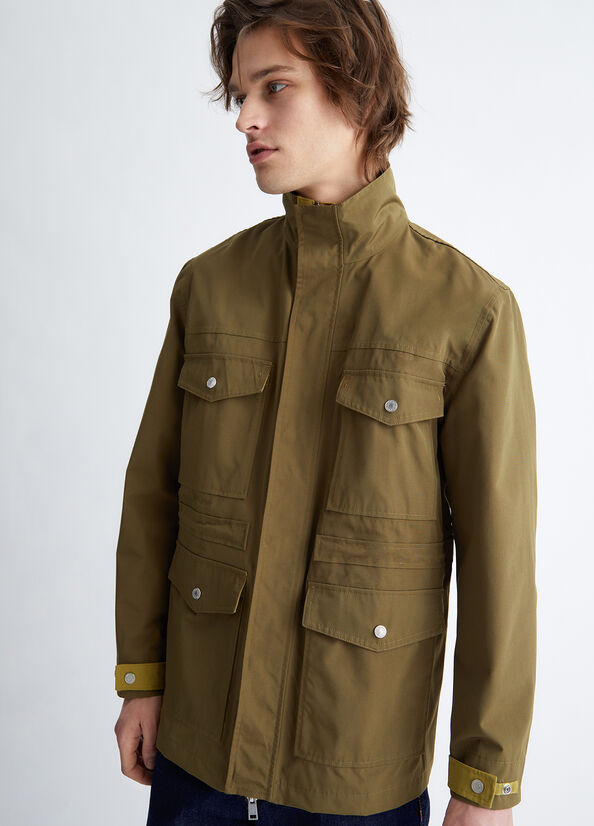 Liu Jo Military Green Field Jacke Herren Grün | HES-759416