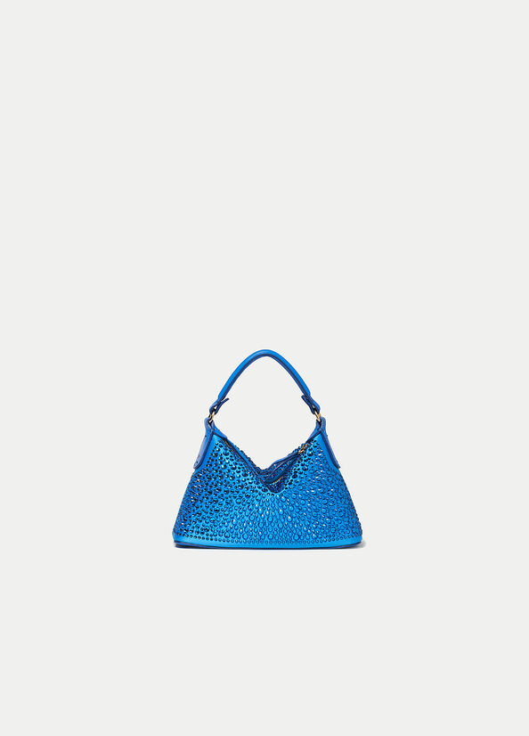 Liu Jo Mini Hobo With Gemstones crossbody taschen Damen Türkis | RSX-936217