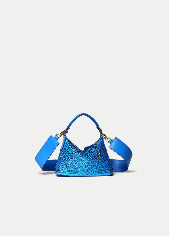 Liu Jo Mini Hobo With Gemstones crossbody taschen Damen Türkis | RSX-936217