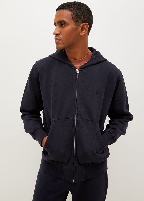 Liu Jo Mit Kapuze With Zip Pullover Herren Dunkelblau | UGB-284576