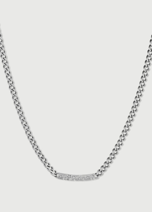 Liu Jo Necklace With Diamantés Schmuck Damen Silber | NVE-316940