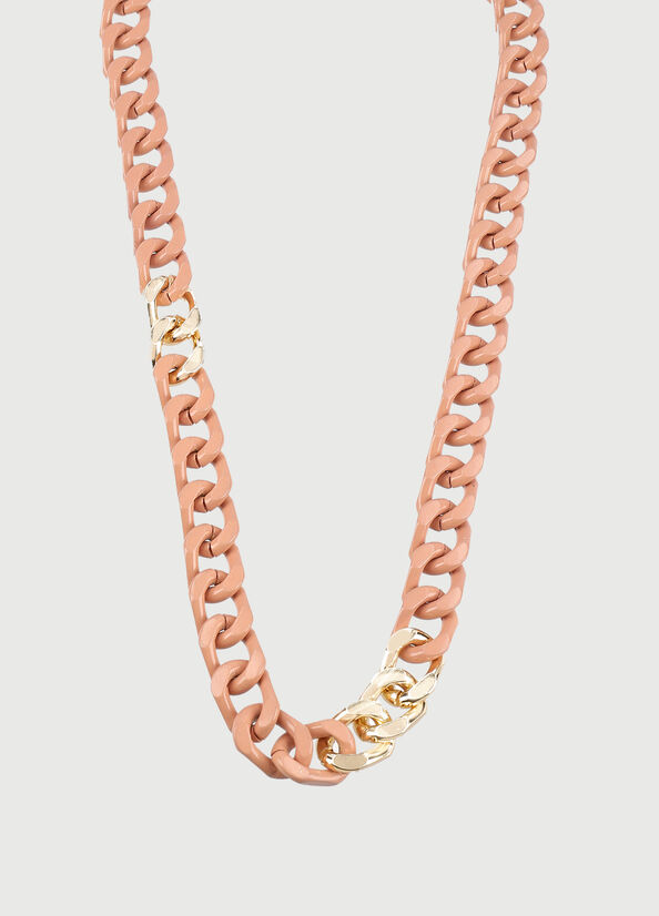 Liu Jo Necklace With Enameled Chains Schmuck Damen Rosa | SUN-231980