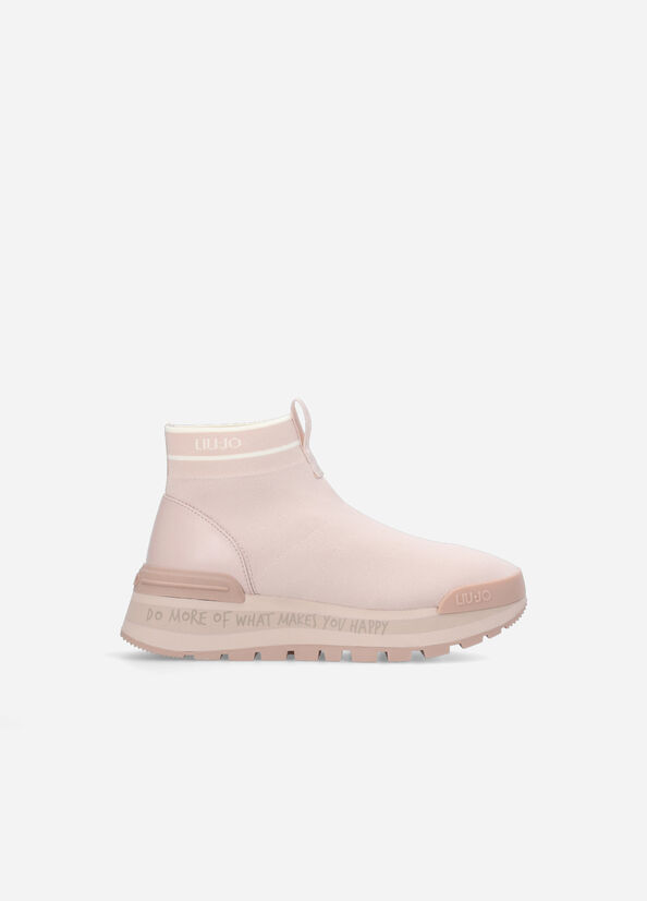 Liu Jo Perforated Sock Sneakers Damen Rosa | XLF-431680