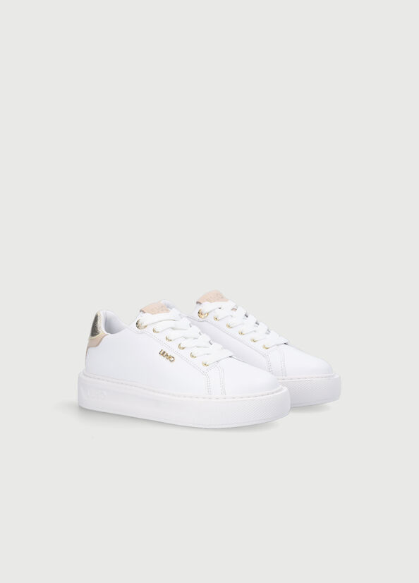 Liu Jo Plattform Sneakers Damen Weiß | MPS-783926