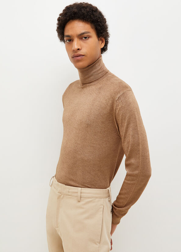 Liu Jo Pure Turtleneck Pullover Herren Braun | IBF-423501