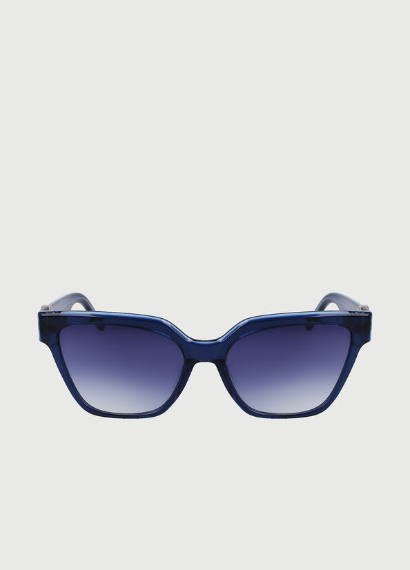 Liu Jo Rectangular Sonnenbrille Damen Blau | NTA-675014