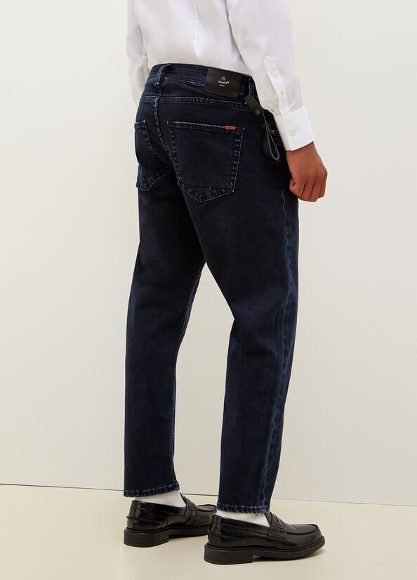 Liu Jo Regular Slim Jeans Herren Dunkelblau | UGV-654930