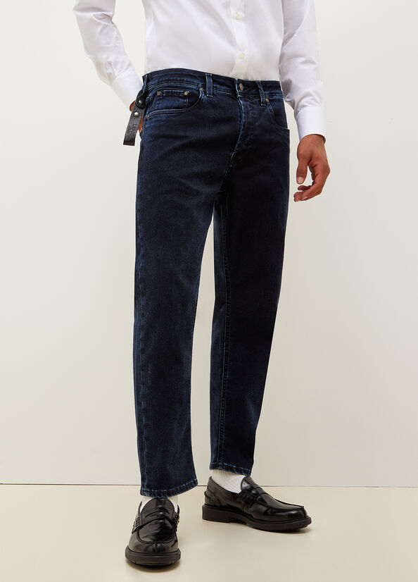 Liu Jo Regular Slim Jeans Herren Dunkelblau | UGV-654930