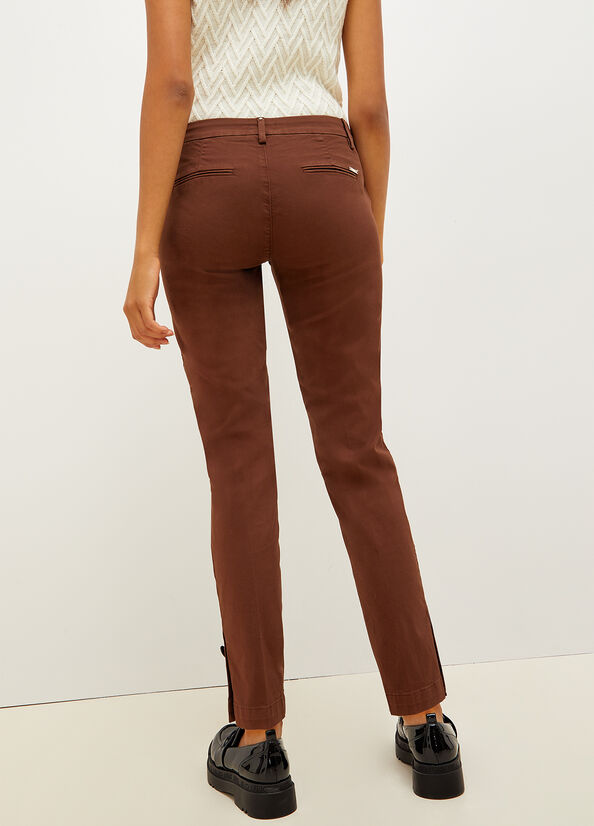 Liu Jo Stretch Baumwoll Chinos Hose Damen Braun | MOQ-482536