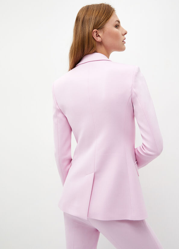 Liu Jo Stretch Blazer Jacke Damen Rosa | KJD-430987