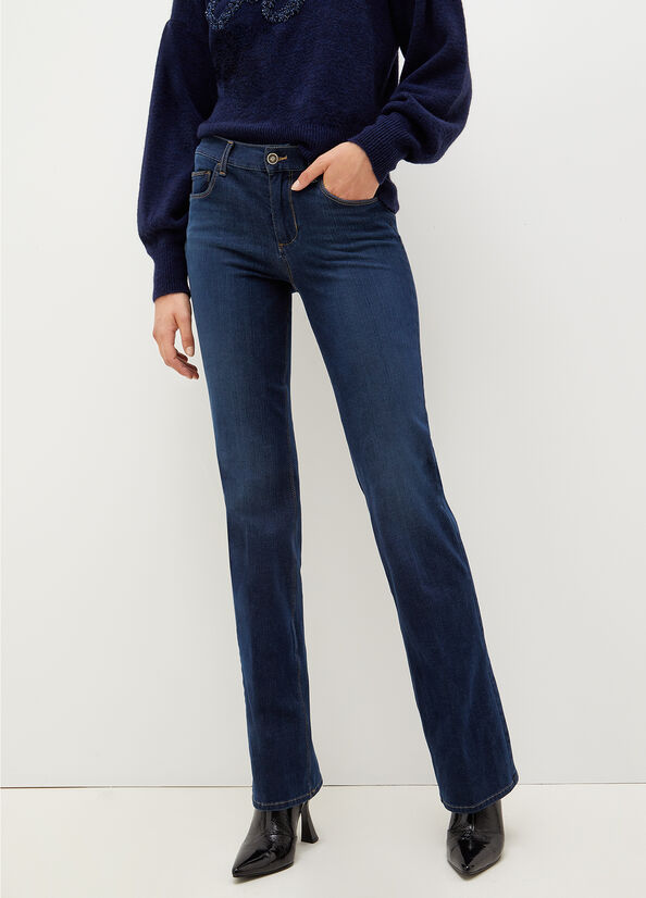 Liu Jo Stretch Denim Cut Röhrenjeans Damen Blau | BGY-649257