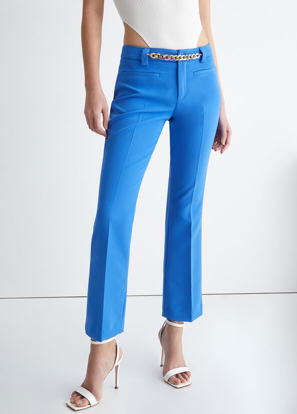 Liu Jo Stretch Hose Damen Hellblau | RXQ-745389