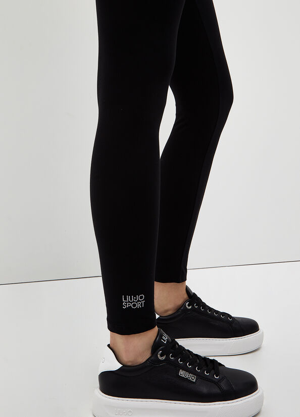 Liu Jo Stretch Jersey Leggings Hose Damen Schwarz | SYL-620378