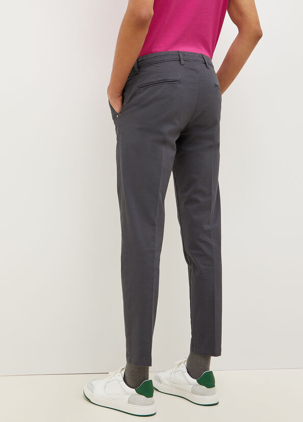 Liu Jo Super Slim Chino Hose Herren Dunkelgrau | XQR-809537