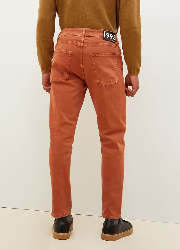 Liu Jo Tapered Slim Jeans Herren Braun | UXL-427305