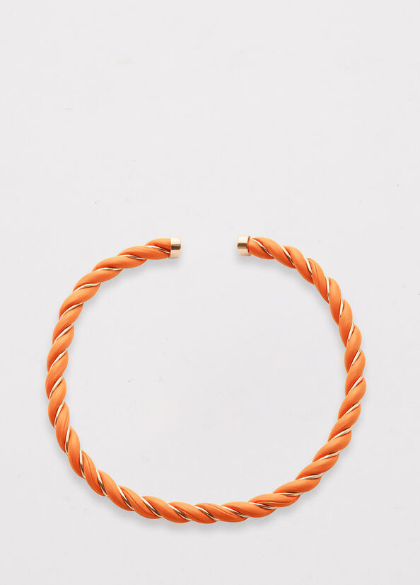 Liu Jo Torchon Effect Necklace Schmuck Damen Orange | KWS-640381